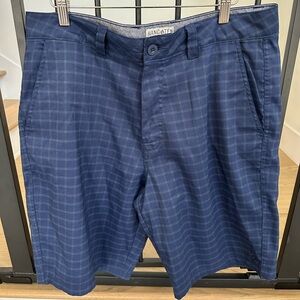 Hang Ten Men's Navy Checkered Shorts
